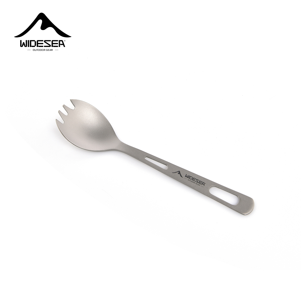 Camping Cooking And Cutlery Set - Widesea Camping Cooking Set Spork Titanium