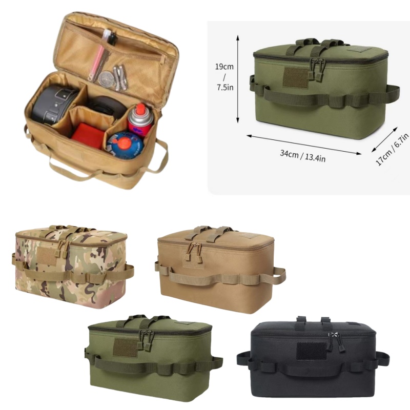 Camping Cooking Utensils Storage - Outdoor Pouch Camping Storage Bag Cooking