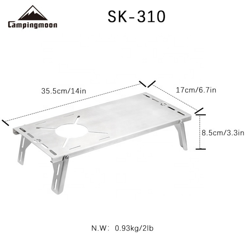 CAMPINGMOON SK-310 Multifuncti - đánh giá và giá Camping Cooking Table With Windshield
