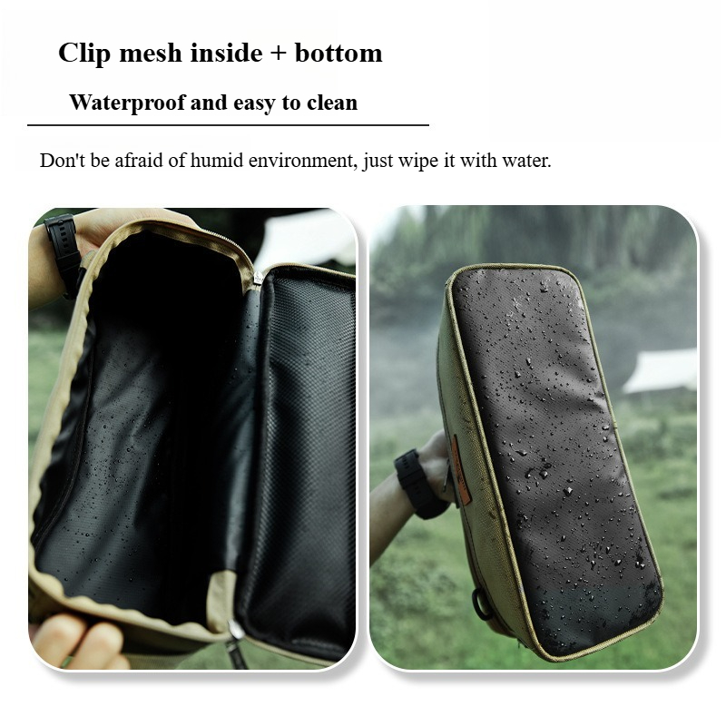 Khaki Outdoor Camping Storage  - đánh giá và giá Camping Cooking Utensils Storage