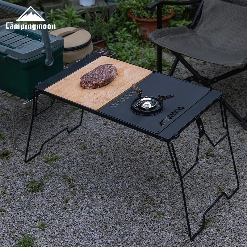 TRIMIX Portable Camping IGT Ko - đánh giá và giá Camping Cooking Table With Windshield