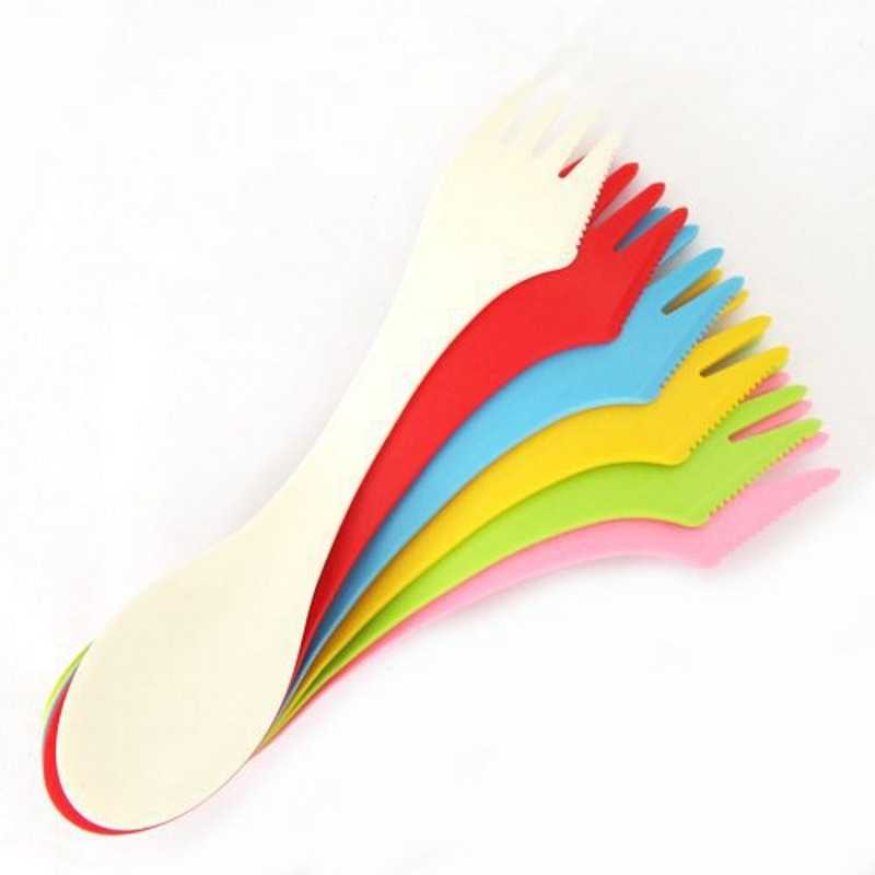 6PCS 3-in-1 Camp Utensils Set  - đánh giá và giá Camping Cooking And Cutlery Set