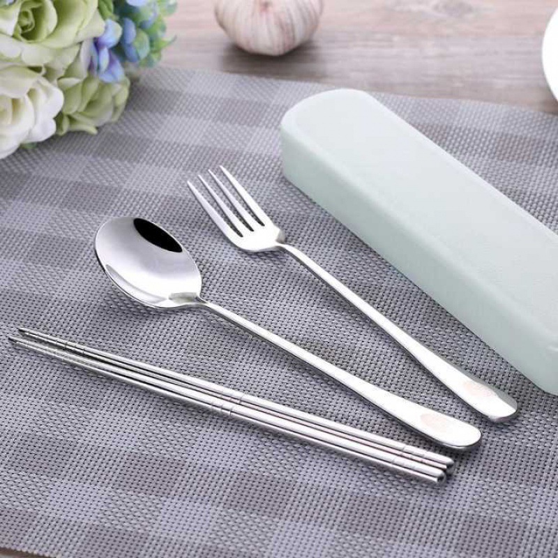 4Pcs/Set Stainless Steel Chops - đánh giá và giá Camping Cooking And Cutlery Set