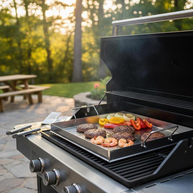 Universal Flat Top Griddle 18x - đánh giá và giá Camping Cooking Griddle