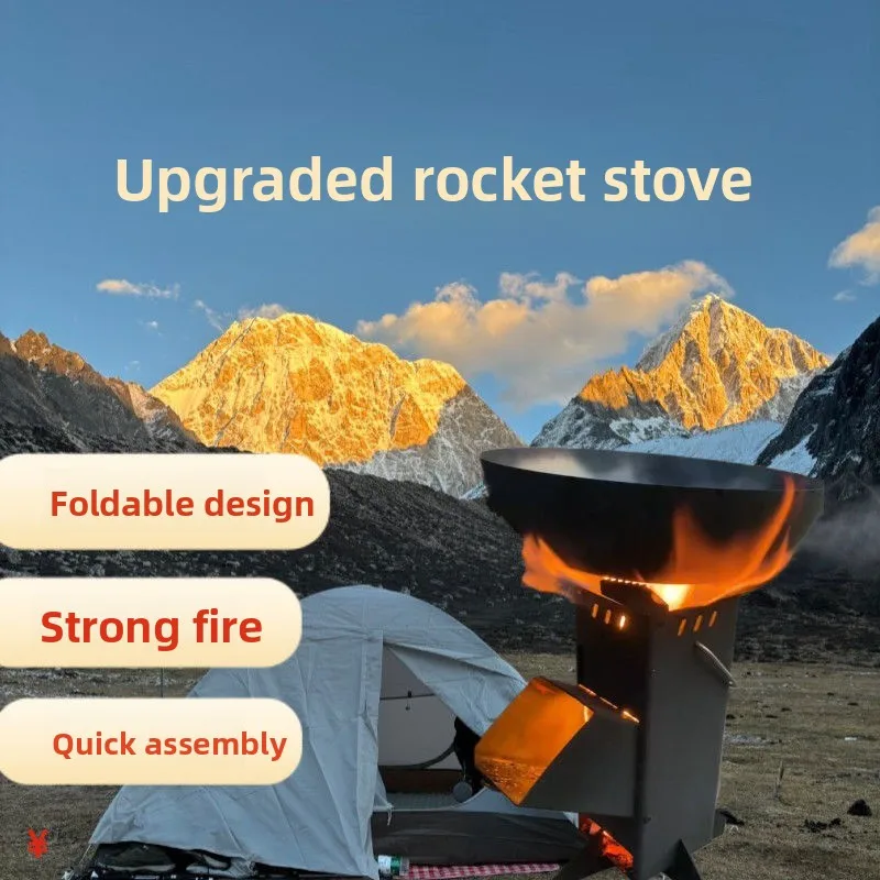 Integrated Outdoor Folding Woo - đánh giá và giá Camping Cooking Fire Stove