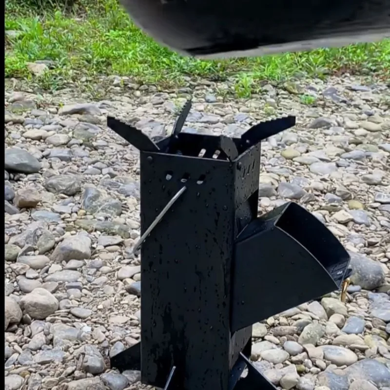Integrated Outdoor Folding Woo - đánh giá và giá Camping Cooking Fire Stove