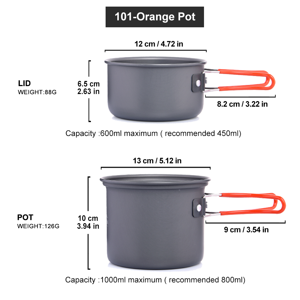 Widesea Cắm Trại Bộ Đồ Ăn Ngoà - đánh giá và giá Camping Cooking And Eating Set