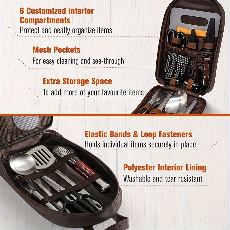 Outdoor Cooking Bag Camping St - đánh giá và giá Camping Cooking Utensils Storage