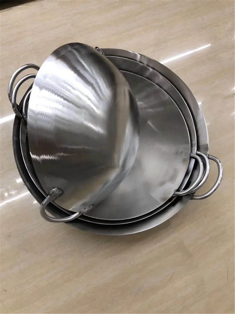 304 stainless steel wok 50 60  - đánh giá và giá Camping Cooking Without Gas