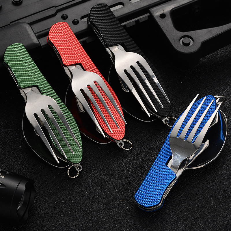 4 in1 Foldable Camping Utensil - đánh giá và giá Camping Cooking And Cutlery Set