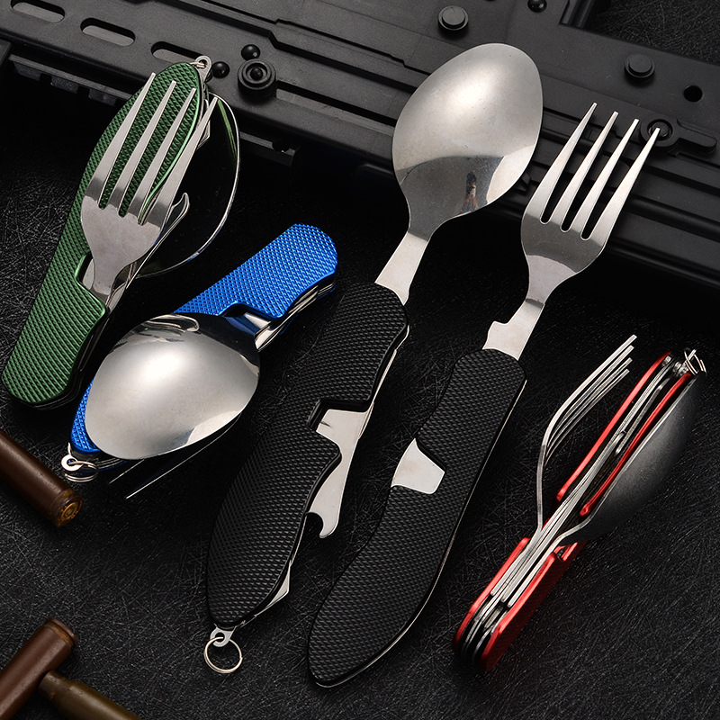 4 in1 Foldable Camping Utensil - đánh giá và giá Camping Cooking And Cutlery Set
