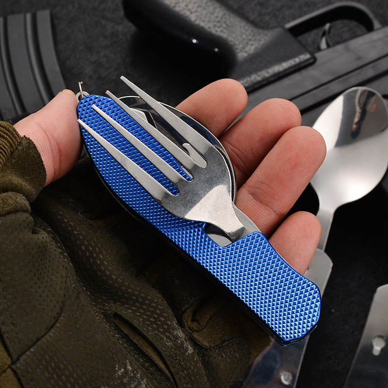 4 in1 Foldable Camping Utensil - đánh giá và giá Camping Cooking And Cutlery Set