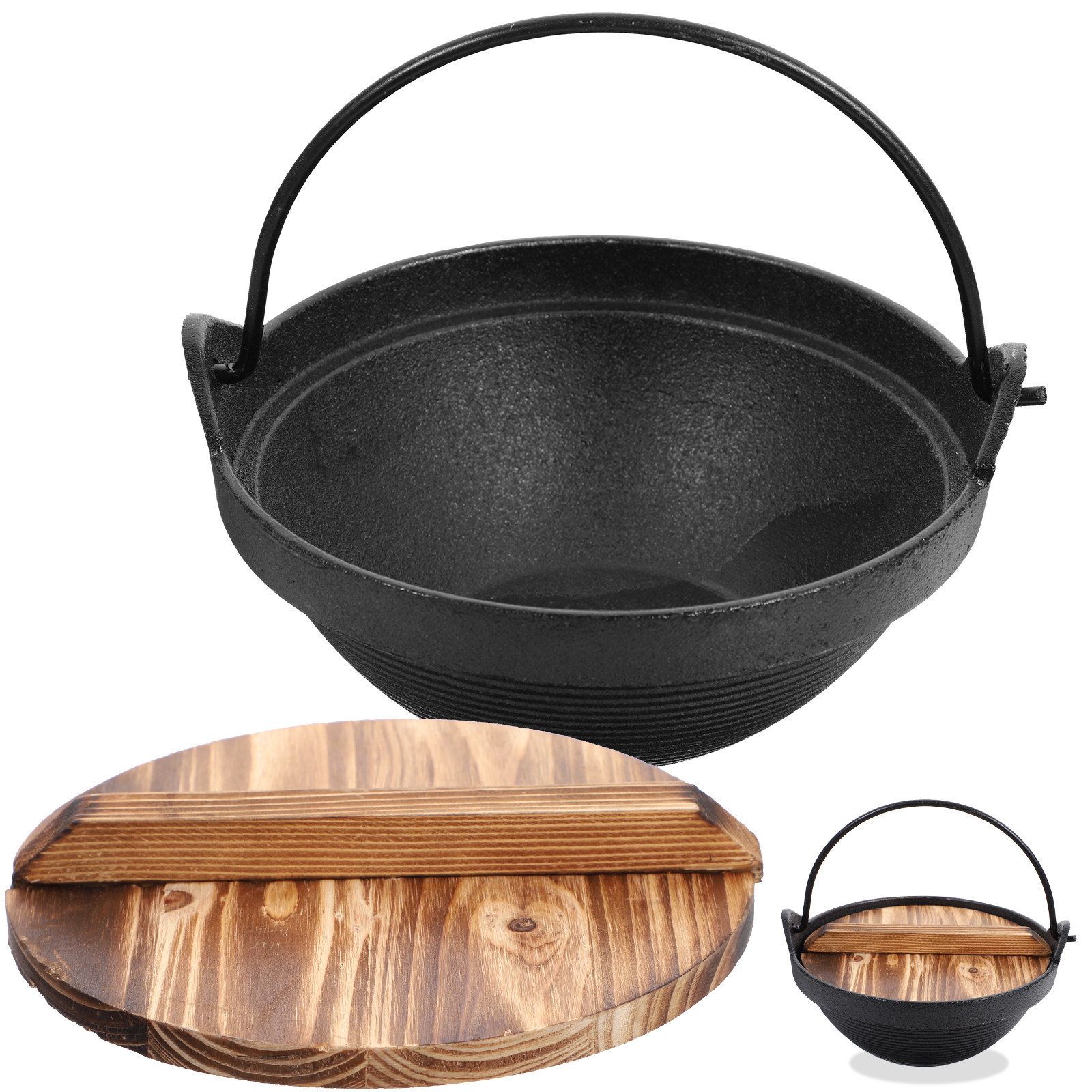 1 set Cast Iron Sukiyaki Japan - đánh giá và giá Japanese Camping Cooking