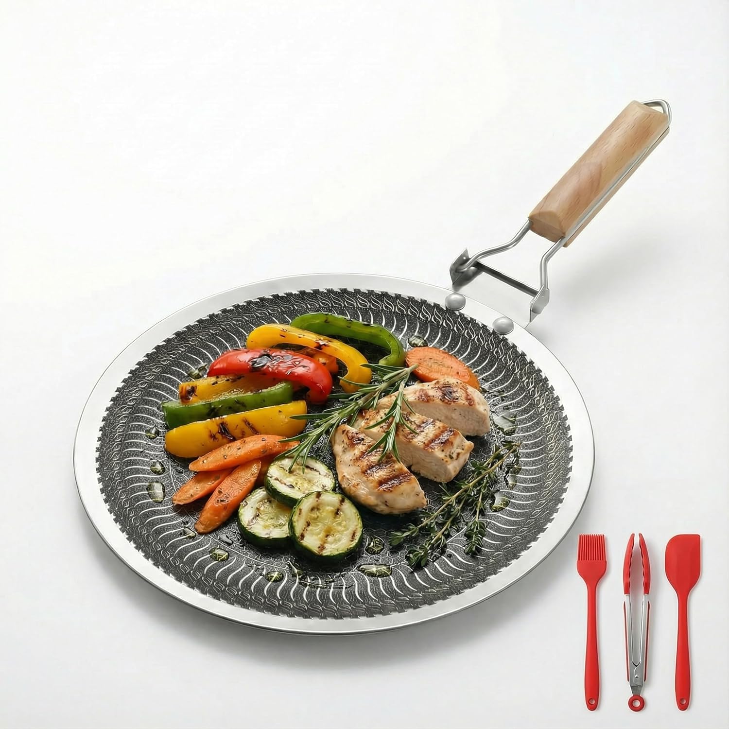 34/38cm Round Stainless Steel  - đánh giá và giá Camping Cooking Without Gas