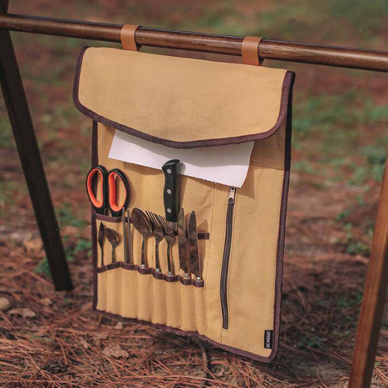 Portable Camping Utensil Roll  - đánh giá và giá Camping Cooking Utensils Storage