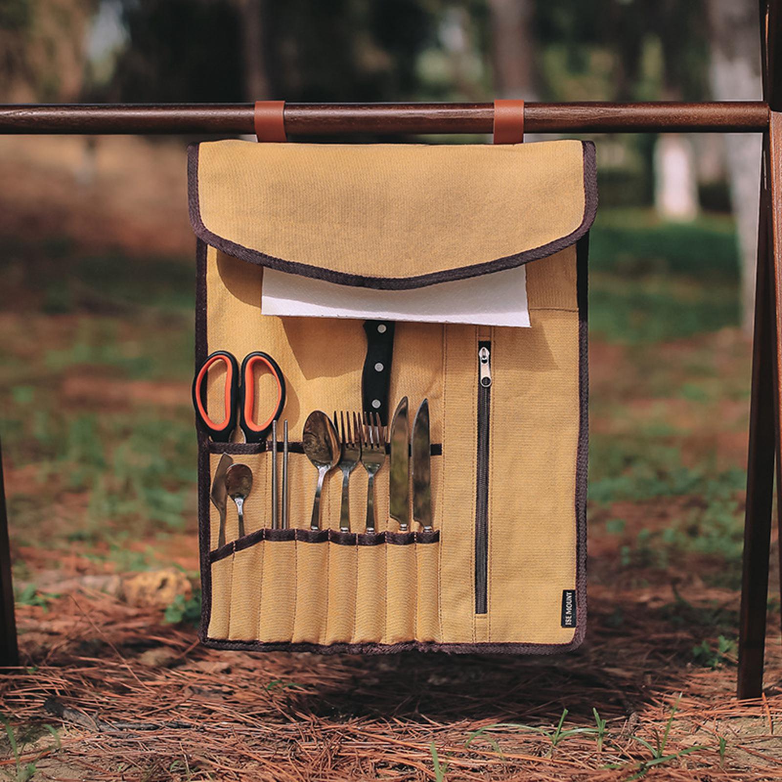 Portable Camping Utensil Roll  - đánh giá và giá Camping Cooking Utensils Storage