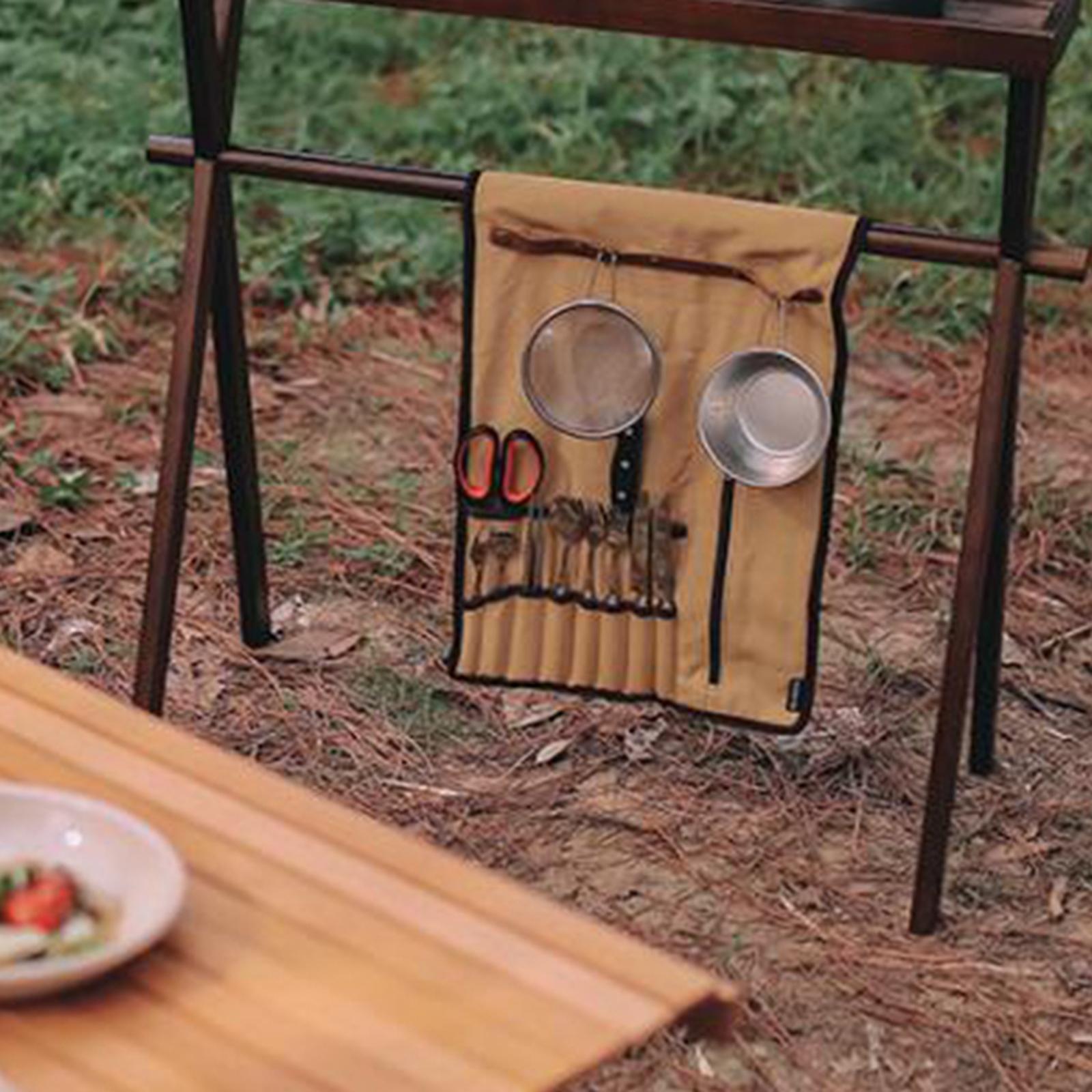 Portable Camping Utensil Roll  - đánh giá và giá Camping Cooking Utensils Storage