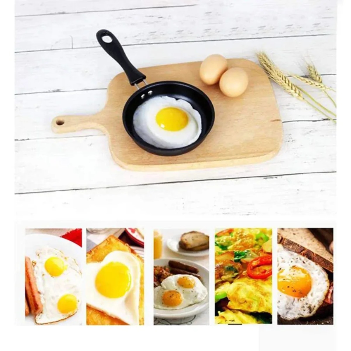 Mini Frying Pan with Handle Po - đánh giá và giá Camping Cooking Without Gas