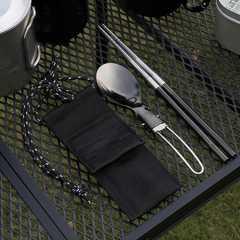 Foldable Spoon Chopsticks Trav - đánh giá và giá Camping Cooking And Eating Set