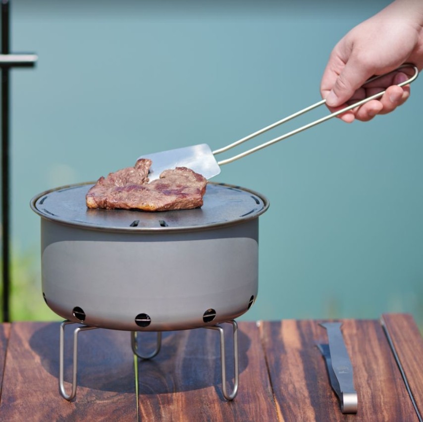 Outdoor Titanium Portable Flat - đánh giá và giá Camping Cooking Table With Windshield