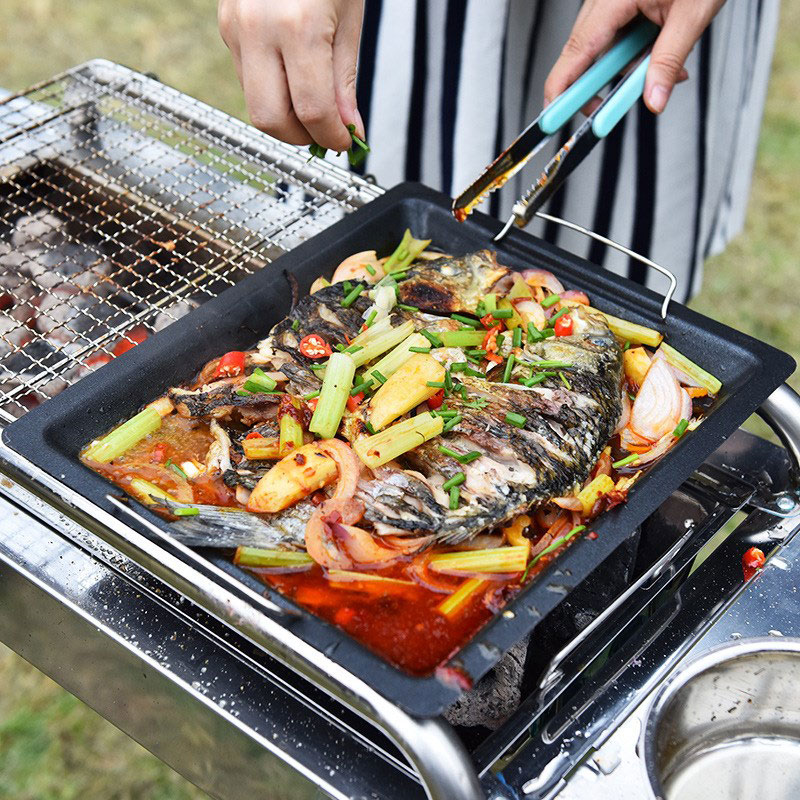 Outdoors Thick Square Grill Pa - đánh giá và giá Camping Cooking Griddle