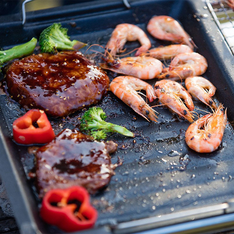 Outdoors Thick Square Grill Pa - đánh giá và giá Camping Cooking Griddle