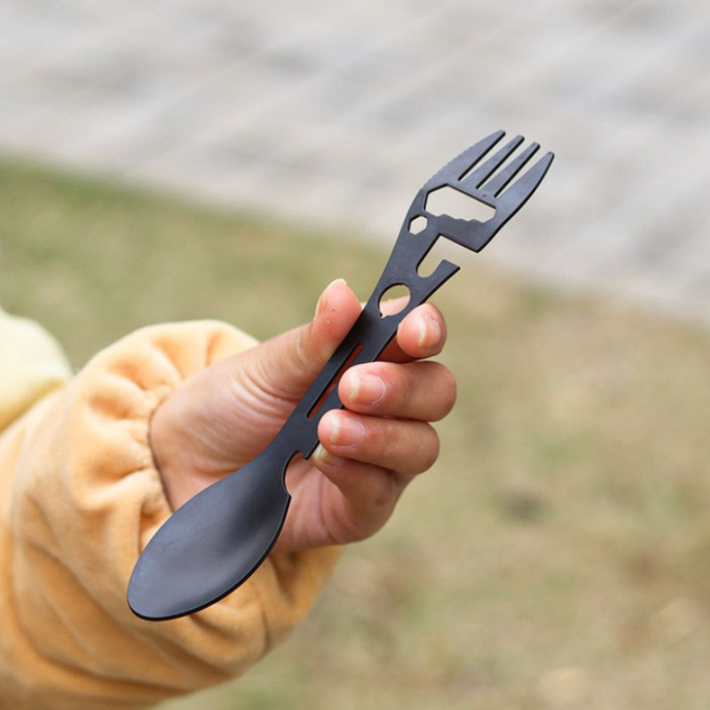 Portable Stainless Steel Fork  - đánh giá và giá Camping Cooking Set Lightweight