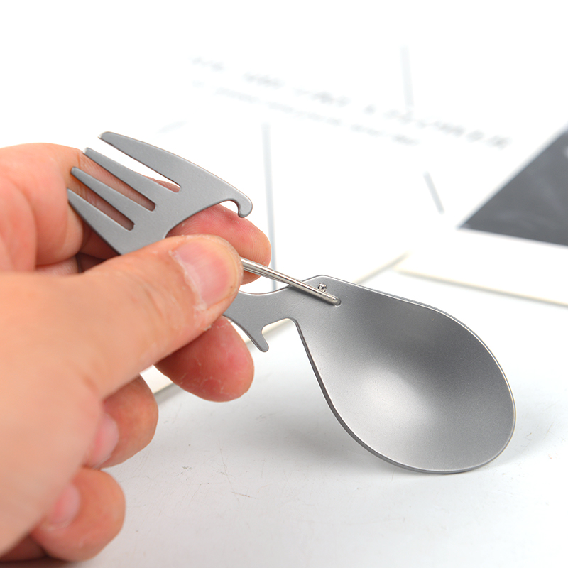 Multi-functional Titanium Allo - đánh giá và giá Camping Cooking And Cutlery Set