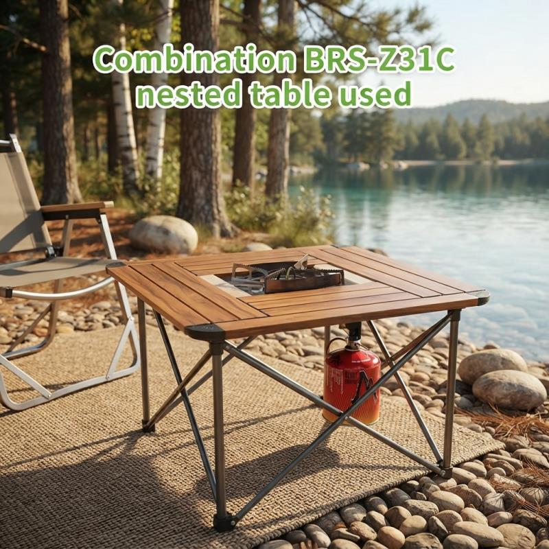 Portable 3-Burner 7000W Campin - đánh giá và giá Camping Cooking Table With Windshield