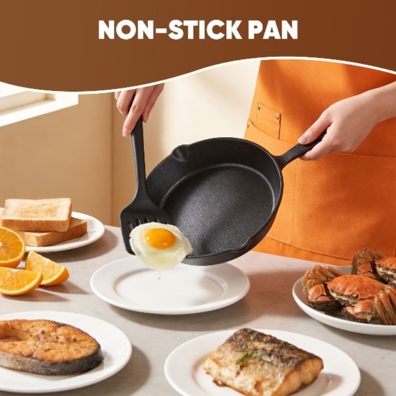 3PCS Cast Iron Skillet Set 6/8 - đánh giá và giá Camping Cooking Without Gas