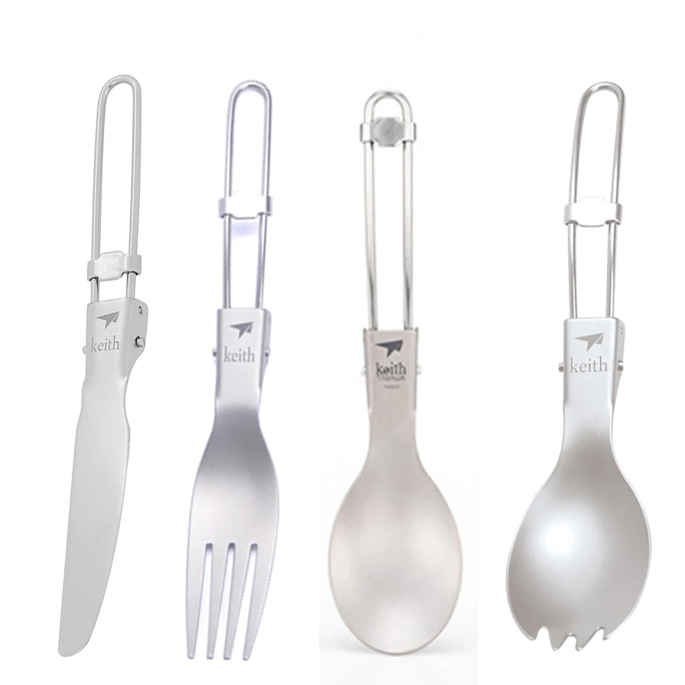Keith Outdoor Titanium Folding - đánh giá và giá Camping Cooking And Cutlery Set
