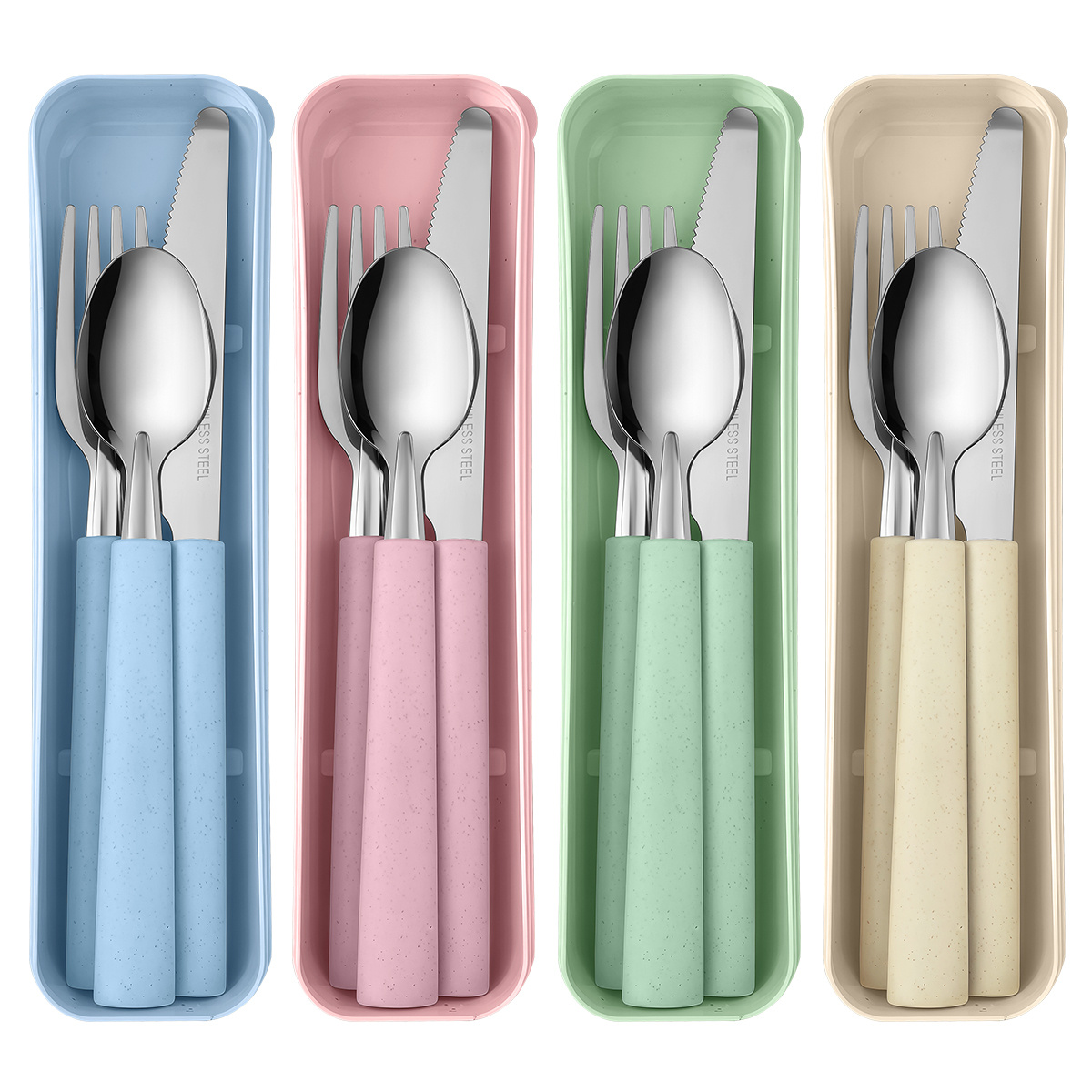 1 set stainless steel portable - đánh giá và giá Camping Cooking And Cutlery Set
