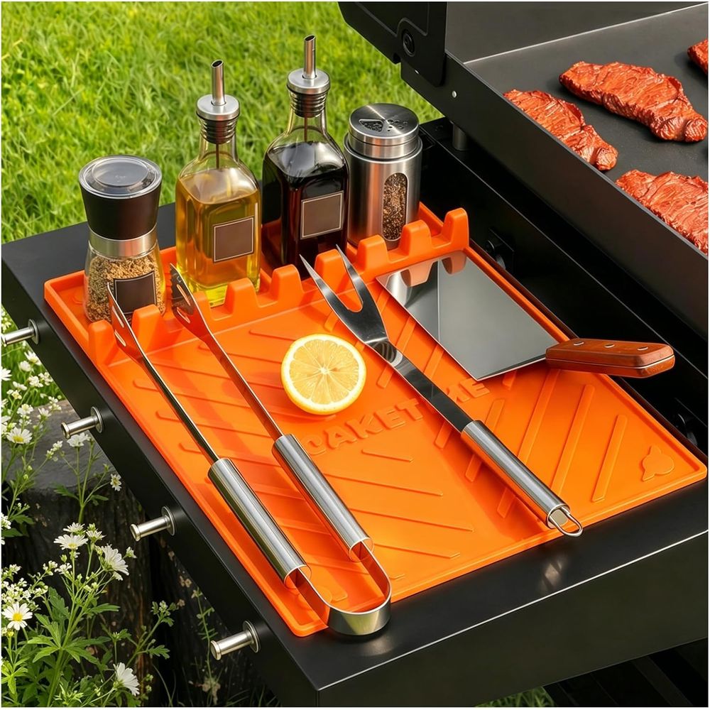 Silicone Grill Mats or Griddle - đánh giá và giá Camping Cooking Griddle