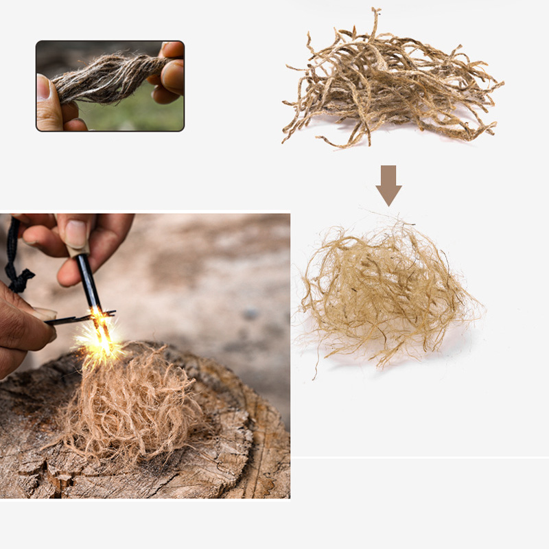 Outdoor Mini Wax Hemp Rope Por - đánh giá và giá Camping Cooking Fire Stove