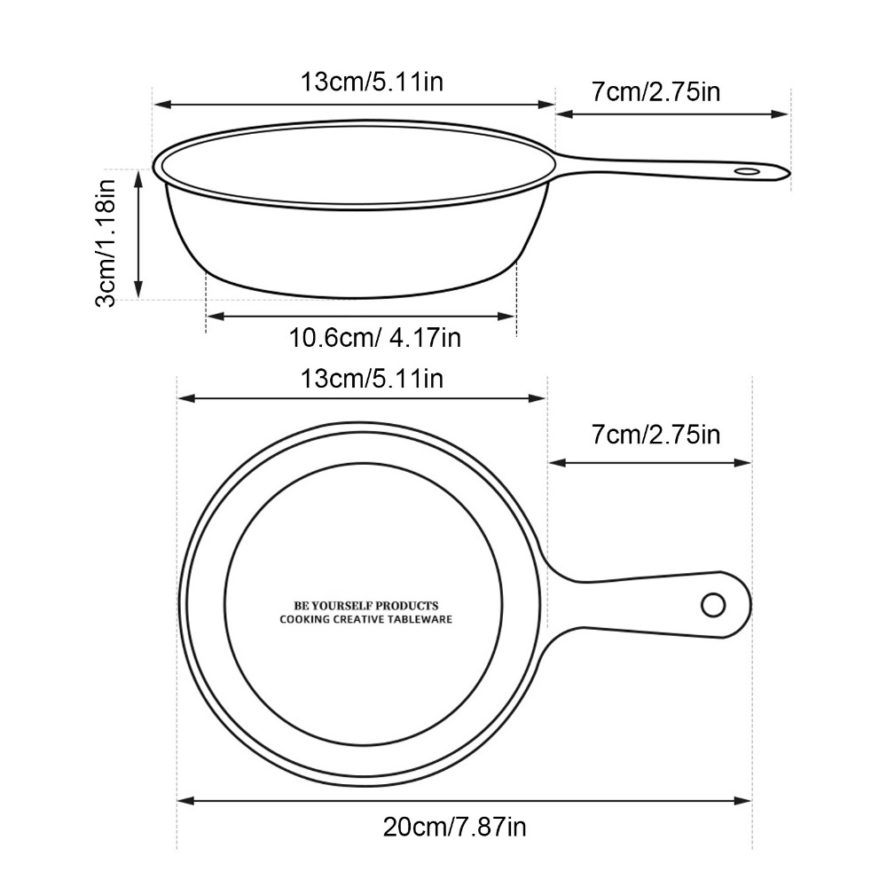Durable 5.1 Inch Mini Fry Pan  - đánh giá và giá Camping Cooking Without Gas